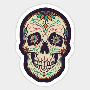 Skeletor Head Flowers Digital Art /Funny Gift Edit Sticker